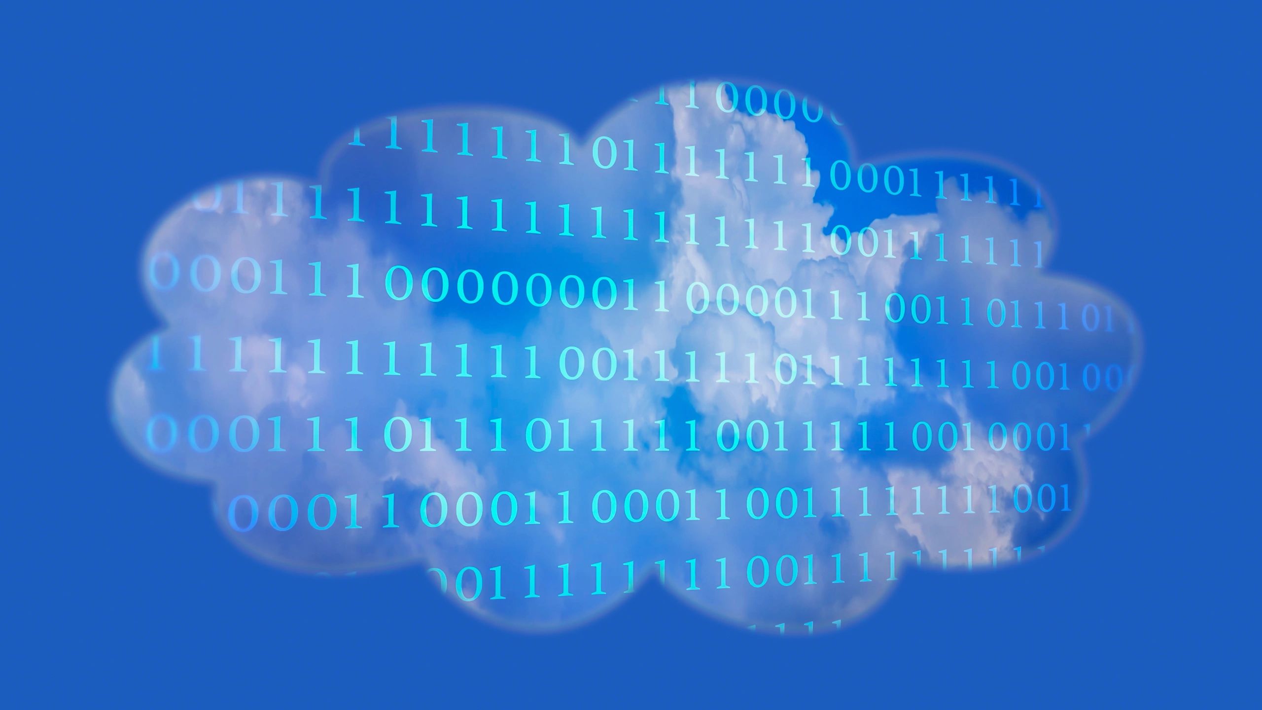Ilustración simbólica de computación en la nube y redes digitales